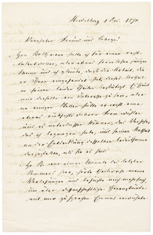 Lot 2604, Auction  101, Kirchhoff, Gustav Robert, Konvolut von 9 Briefen 1859-1870