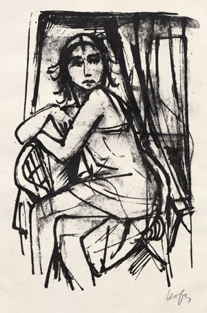 Lot 3329, Auction  101, Hatzfeld, Adolf von, Liebesgedichte (Lithogr.: Karl Hofer)