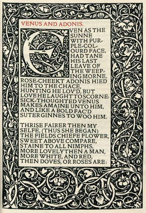 Lot 3409, Auction  101, Shakespeare, William, The Poems of William Shakespeare, 