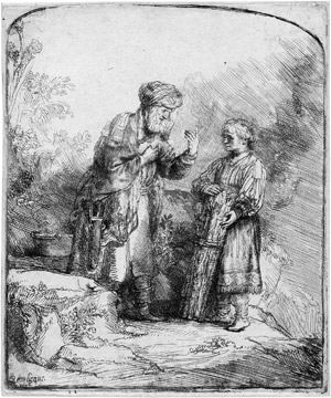 Lot 5210, Auction  101, Rembrandt, Harmensz. van Rijn, Abraham und Isaak