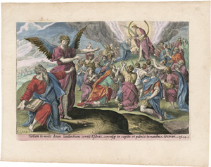 Lot 5310, Auction  101, Wierix, Johannes, Absalom vor den Toren Jerusalems