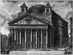 Lot 5404, Auction  101, Piranesi, Giovanni Battista, Veduta del Pantheon d'Agrippa