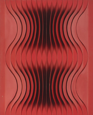 Lot 7263, Auction  101, Monogrammist BW (?), Lamellenrelief Rot