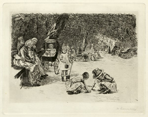 Lot 8229, Auction  101, Liebermann, Max, Spielende Kinder