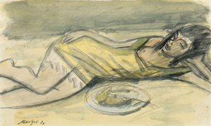 Lot 8234, Auction  101, Maetzel, Emil, Schlafendes Mädchen mit Obstschale