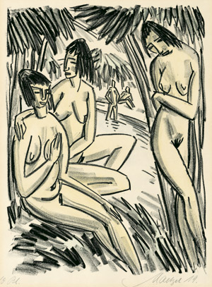 Lot 8236, Auction  101, Maetzel, Emil, Mädchen am Waldsee