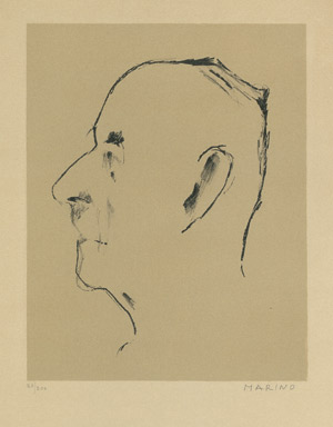 Lot 8240, Auction  101, Marini, Marino, Bildnis Thomas Mann