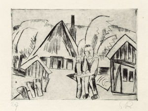 Lot 8324, Auction  101, Schmidt-Rottluff, Karl, Bauerngehöft