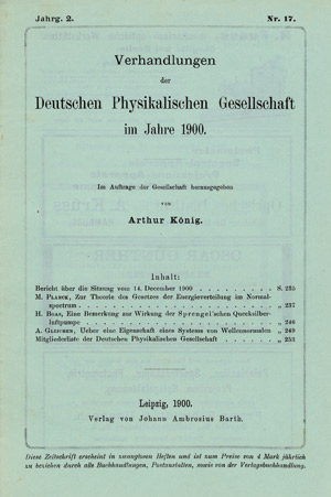 Lot 484, Auction  102, Planck, Max, Drei Aufsätze in erster Ausgabe