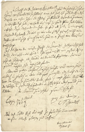 Lot 2453, Auction  102, Tischendorf, Constantin von, Brief 1857 an Heinrich Brugsch