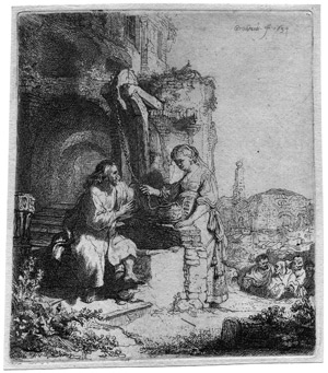 Lot 5243, Auction  102, Rembrandt Harmensz. van Rijn, Christus und die Samariterin