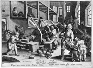 Lot 5298, Auction  102, Stradanus, Johannes - nach, nach. Politura Armorum - Die Erfindung der Rüstungspolitur