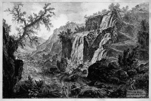Lot 5434, Auction  102, Piranesi, Giovanni Battista, Veduta della Cascata di Tivoli.