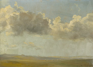 Lot 6213, Auction  102, Tørsleff, August, Weiter Wolkenhimmel über Sommerlandschaft