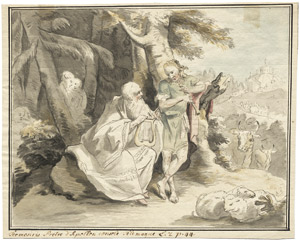 Lot 6377, Auction  102, Tischbein d. Ä., Johann Heinrich, Telemach und Termosiris