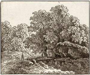 Lot 6463, Auction  102, Kobell, Franz, Landschaft mit Waldweiher