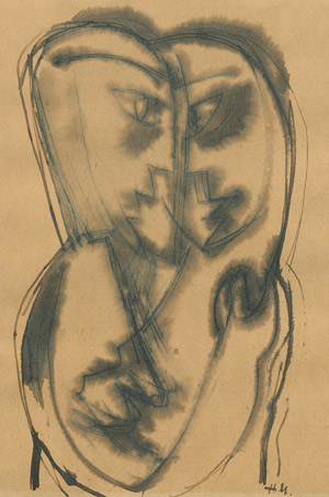 Lot 7449, Auction  102, Uhlmann, Hans, Paar in Umarmung