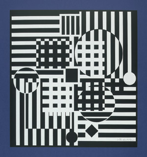 Lot 7454, Auction  102, Vasarely, Victor von, Geometrische Komposition