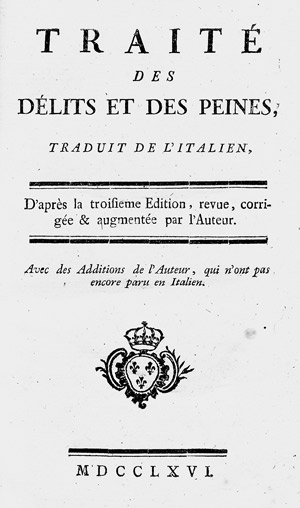 Lot 584, Auction  103, Beccaria, Cesare, Traité des délits et des peines. EA