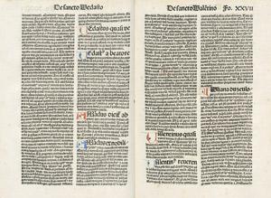 Lot 1027, Auction  103, Jacobus de Voragine, Legenda Aurea. Nürnberg, Anton Koberger, 6. XI. 1492