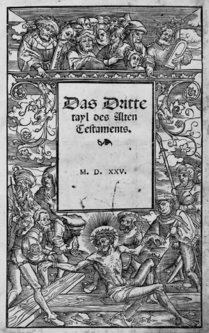 Lot 1040, Auction  103, Biblia germanica, Das Dritte tayl des Alten Testaments. 1525
