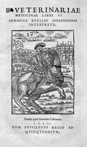 Lot 1106, Auction  103, Ruel, Jean de, Veterinariae medicinae libri II