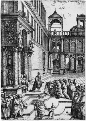 Lot 5687, Auction  103, Hopfer, Daniel, Der Tempelgang Mariae