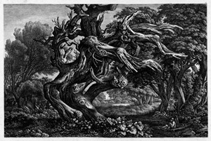 Lot 5351, Auction  104, Kolbe, Carl Wilhelm, Phantastische Eiche in einem Gehölz