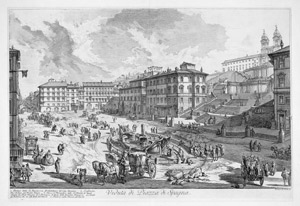 Lot 5372, Auction  104, Piranesi, Giovanni Battista, Veduta di Piazza di Spagna