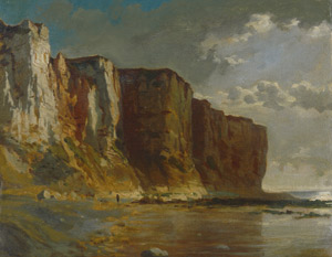 Lot 6127, Auction  104, Französisch, 19. Jh. Felsenküste an der Normandie