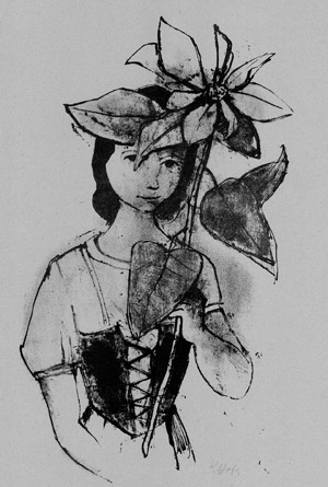 Lot 7206, Auction  104, Hofer, Karl, Mädchen mit Christblume