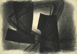Lot 7223, Auction  104, Hündeberg, HOM Jürgen von, Rhythmische Komposition (Charcoal drawing II)