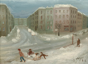 Lot 7332, Auction  104, Mühlenhaupt, Kurt, Der Döblinplatz im Schnee