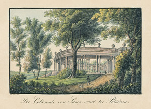 Lot 298, Auction  105, Album von Berlin und Potsdam, Folge von 34 kolorierten Radierungen