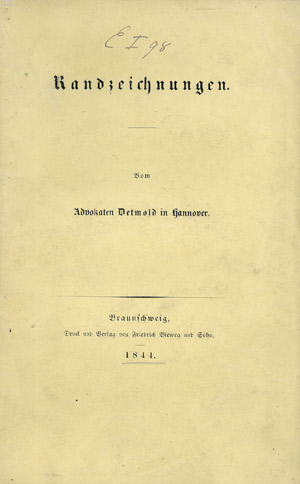 Lot 1601, Auction  105, Detmold, Johann Hermann, Randzeichnungen