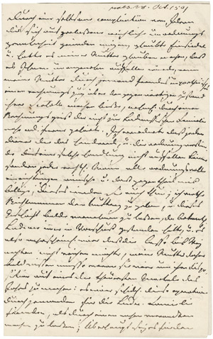 Lot 2235, Auction  105, Carl August, Großherzog von Sachsen-Weimar, Eigenhändiger Brief 1801