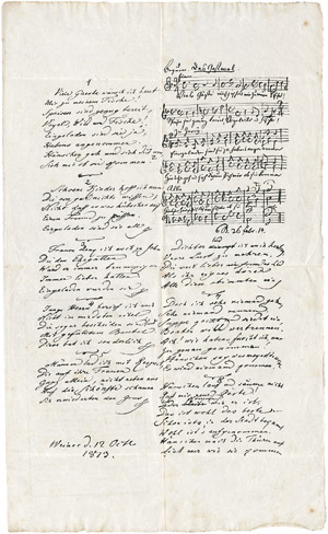 Lot 2238, Auction  105, Trautwein, Traugott, Goethes Gedicht "Das Gastmahl" in Faksimile