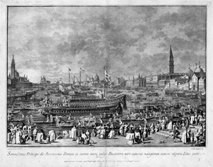 Lot 5291, Auction  105, Brustolon, Giovanni Battista, Der Doge auf dem Bucintoro