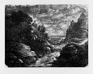 Lot 5408, Auction  105, Bresdin, Rodolphe, Le ruisseau des gorges