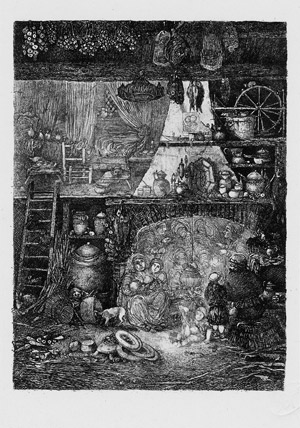 Lot 5409, Auction  105, Bresdin, Rodolphe, Intérieur de paysans de la Haute-Garonne