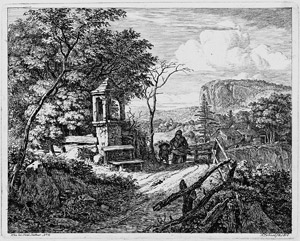 Lot 5434, Auction  105, Erhard, Johann Christoph, Landschaften mit den Betsäulen