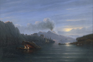 Lot 6059, Auction  105, Brücke, Wilhelm, Vollmond über dem Golf von Neapel