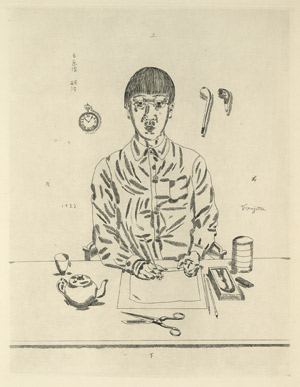 Lot 7180, Auction  105, Foujita, Tsuguharu, Autoportrait