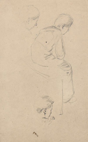 Lot 8182, Auction  105, Liebermann, Max, Sitzender Junge im Profil