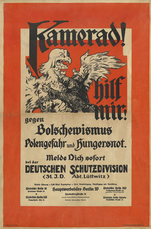 Lot 649, Auction  106, Wissmann, H.,  Kamerad! hilf mir! gegen Bolschewismus, Polengefahr 