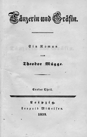 Lot 1665, Auction  106, Mügge, Theodor, Tänzerin und Gräfin