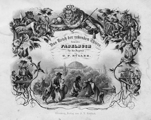 Lot 1927, Auction  106, Müller, G. F., Das Reich der redenden Thiere. Neuestes Fabelbu...