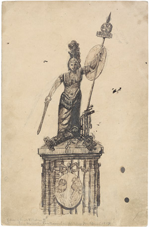 Lot 2302, Auction  106, Wilhelm II., Deutscher Kaiser, Eigenhänd. Federzeichnung