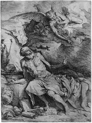 Lot 5263, Auction  106, Ribera, Jusepe de, Der hl. Hieronymus und der Engel