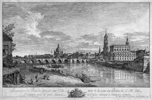 Lot 5337, Auction  106, Bellotto, Bernardo, Perspective du Pont de Dresde sur L'Elbe